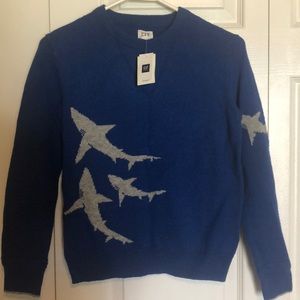 Boys Blue Gap Shark Sweater 🦈